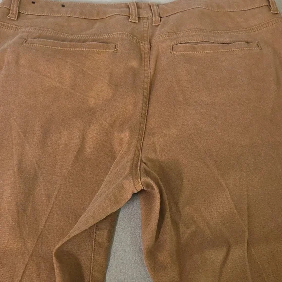 Liverpool Tan Wide Leg Crop  Pants 14/32 - Picture 7 of 8